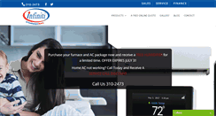 Desktop Screenshot of infinitihvac.com